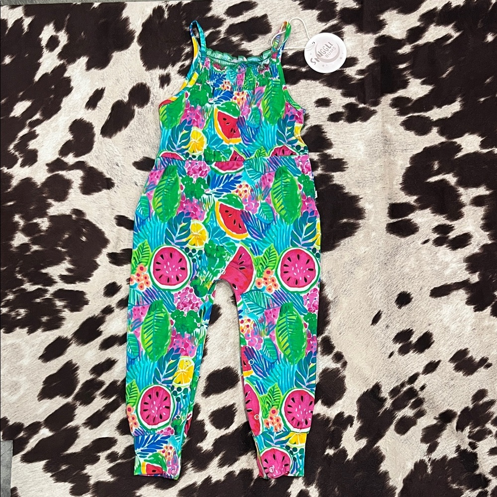 Vibrant Tropical Kids Romper